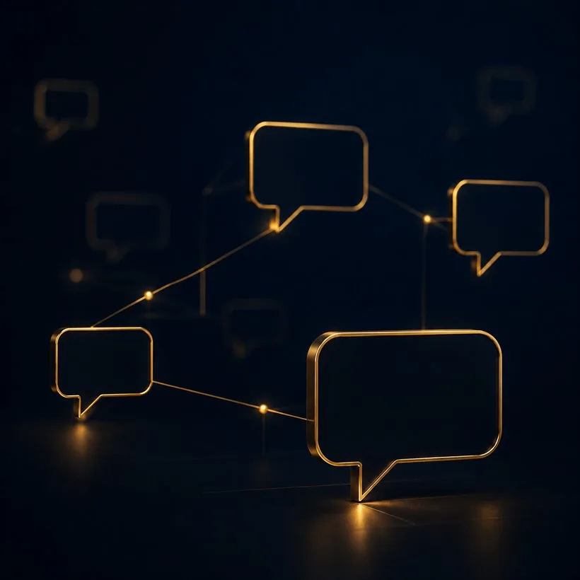 Conversas conectadas, representando o atendimento automatizado da Fechou Venda